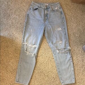 Zara Light Blue Distressed Jeans
